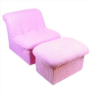 Cloud Chair Ottoman – Pink Chenille by