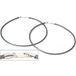 Rubber Cord Anklet Grey 9" 2Pcs