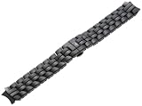 TechnoMarine 1502-INJ MoonSun 15-mm Black Ceramic Bracelet with Push-Button Deployment Clasp