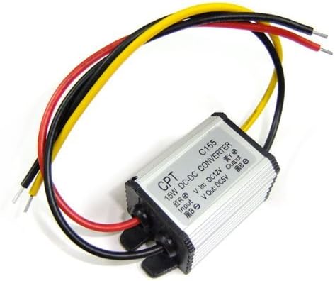 Kimdrox DC to DC 12V to 5V 3A 15W Non-isolated Step Down Voltage Converter Car Power Supply Bulk Module Waterproof Aluminum Case