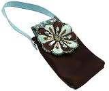Beautiful Surf Style Sequin Mobile Phone Holder / Bag / Pouch - Turqoiuse