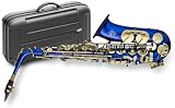 Stagg Alto Saxophone with ABS hard case - Blue - B001E3R5P0