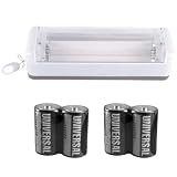 GE 52175 Fluorescent 10-1/2-Inch Battery Operated Closet Light with Pull String (Batteries Included)