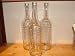 4 Stück 500ml, Geradhalsflasche, Flaschen, leere Glasflaschen mit Schraubverschluss, zum selbst Abfüllen, 0,5l Liter, Likörflaschen, Schnapsflaschen, Essigflaschen, Ölflaschen, Höhe 26,4 cm