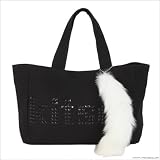kitson(キットソン) しっぽファー付 トートバッグ ブラック 並行輸入品 ファー