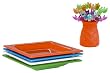 Zak Designs Crabs/Lobsters Appetizer Picks with Square Appetizer Plates, 12-Piece Set, Assorted Colors