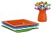 Zak Designs Crabs/Lobsters Appetizer Picks with Square Appetizer Plates, 12-Piece Set, Assorted Colors