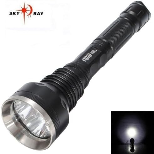 SKYRAY 3X CREE XM-L T6 4000Lm Super Bright LED Flashlight