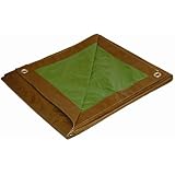 10' x 12' Dry Top Brown/Green Reversible Full Size 7-mil Poly Tarp item #110128