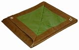 Dry Top 6-by-8-Foot 5-Millileter Tarp, Brown/Green Reversible #100686