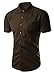Generic Mens Casual Short Sleeve Shirt Button Front Various Colors