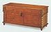 Search : Southern Country Cherry Finish Wood Chest with Rope Twist Legs and Flase Drawer Fronts