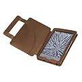 DURAGADGET Funda/Cubierta Lila De Piel Aut�ntica Con Estilo Libro Y Cierre Magn�tico Para El Nuevo Kindle De Amazon, Wi-Fi, Monitor 6" E Ink