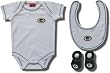 Officially licensed Green Bay Packers logo embroidered 3-piece ensemble for infants