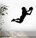Football Silhouette Wall Decal by Wallmonkeys Peel and Stick Graphic (12 in W x 9 in H) WM291857