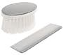 Empire Sterling Silver Oval Beaded Boy's Comb & Brush Set