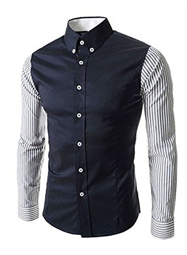 Coofandy Men s Casual T-shirts Slim Fit Dress Shirts