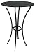 Wrought Iron Bar Table, 40"Hx25"D, BLACK
