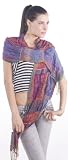 Multi Vibrant Fantastic Floral Viscose Pashmina Paisley Scarf / Muffler (76x15)
