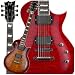 Musical Instruments : Eclipse II Quilt Top Electric Guitar