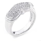 Sterling Silver 0.35 Carat. Diamond Ring
