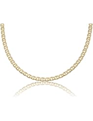14K Solid Yellow Gold Mariner Link Chain / Necklace 5mm Wide 30" inch Long - Weighing 26.4 Gr.