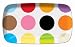 French Bull 13-1/2-Inch by 8-Inch Rectangular Melamine Platter, Multi Dot