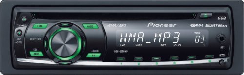 Pioneer DEH 2020 MP Autoradio (CD-Tuner) mit WMA / MP3-Wiedergabe, Front Aux-In, grüner Tasten- und weißer Displaybeleuchtung
