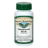 Nature's Wonderland Chickweed Herbal Supplement Capsules, 475 mg, 60-Count Bottles (Pack of 3)