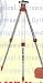 CST Contractors' Aluminum Tripod - 60-ALQC40 - Quick Clamps, 5/8 x 11 thread, dome head