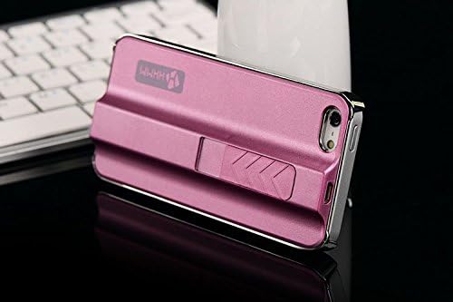 Voguesia 2014 Latest Fashion Design The Perfect Quality Of The Original Cigarette Lighter Cigarette Lighter Feature Phone Under The battery Cover To Protect The Skin Cover Case Iphone 5/5S with Simple High-end Business Detachable Keychain Gift(Rose Red)