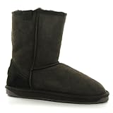 Emu Stinger Lo Chocolate Sheepskin Leather Damen Boots Size 35/36 EU