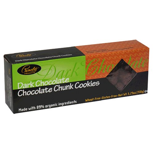 Pamela's Products Organic Dark Chocolate Chocolate Chunk Cookies, 5.29-Ounce Boxes (Pack of 6)