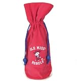 14 NCAA Ole Miss Rebels Velvet Wine Bottle Drawstring Bag