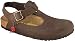 Birkenstock clogs Bonn from Nubuck in Mocha with a narrow insole