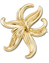 Metal Fashion Brooch 14K Yellow Gold