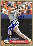 Jeff Bagwell Autographed/Hand Signed Baseball Card (Houston Astros)