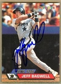 Jeff Bagwell Autographed/Hand Signed Baseball Card (Houston Astros)
