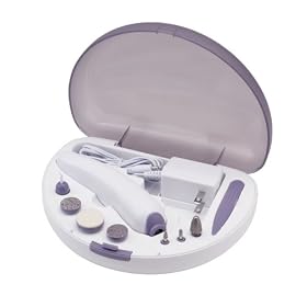 Homedics MAN-150 Style Spa Plus Rechargeable 10 Piece Manicure System with 8 Attachments