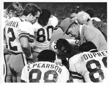 Photo Roger Staubach & Landry Dallas Cowboys