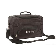HAIRWAY Profi Friseurtasche mit Schulterriemen und Tragegriff. Viele F�cher! Robuster Stoff.