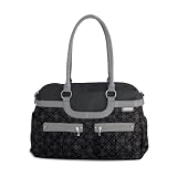 JJ Cole Satchel Diaper Bag, Charcoal Trellis