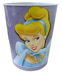 Set of 2 Disney Princess Theme Waste Bin Baskets