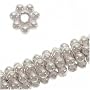 Bali Sterling Silver Daisies Brite 4mm (50 Beads)