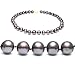 AugustinaJewelry Single Strand 18 Inch 11-12mm Black Freshwater Cultured Pearl Necklace