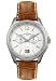 Men's Geneve Chronograph Alarm Light Brown Alligator