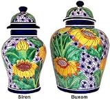 Large Talavera Ginger Jar - Siren Shape