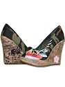 ED HARDY Damen Designer Keilabsatz Schuhe - BRAVE HEARTS -