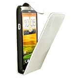mumbi PREMIUM ECHT Leder Flip Case HTC ONE X X+ Tasche H�lle - Ledertasche One X X+ Schutzh�lle weissvon "mumbi�"