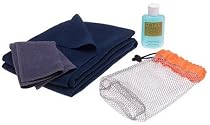 Aquis Adventure Basic Camp Set Including Microfiber Towel, Wash Cloth and Biodegradable Soap, 1 Set